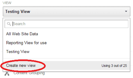 testing view